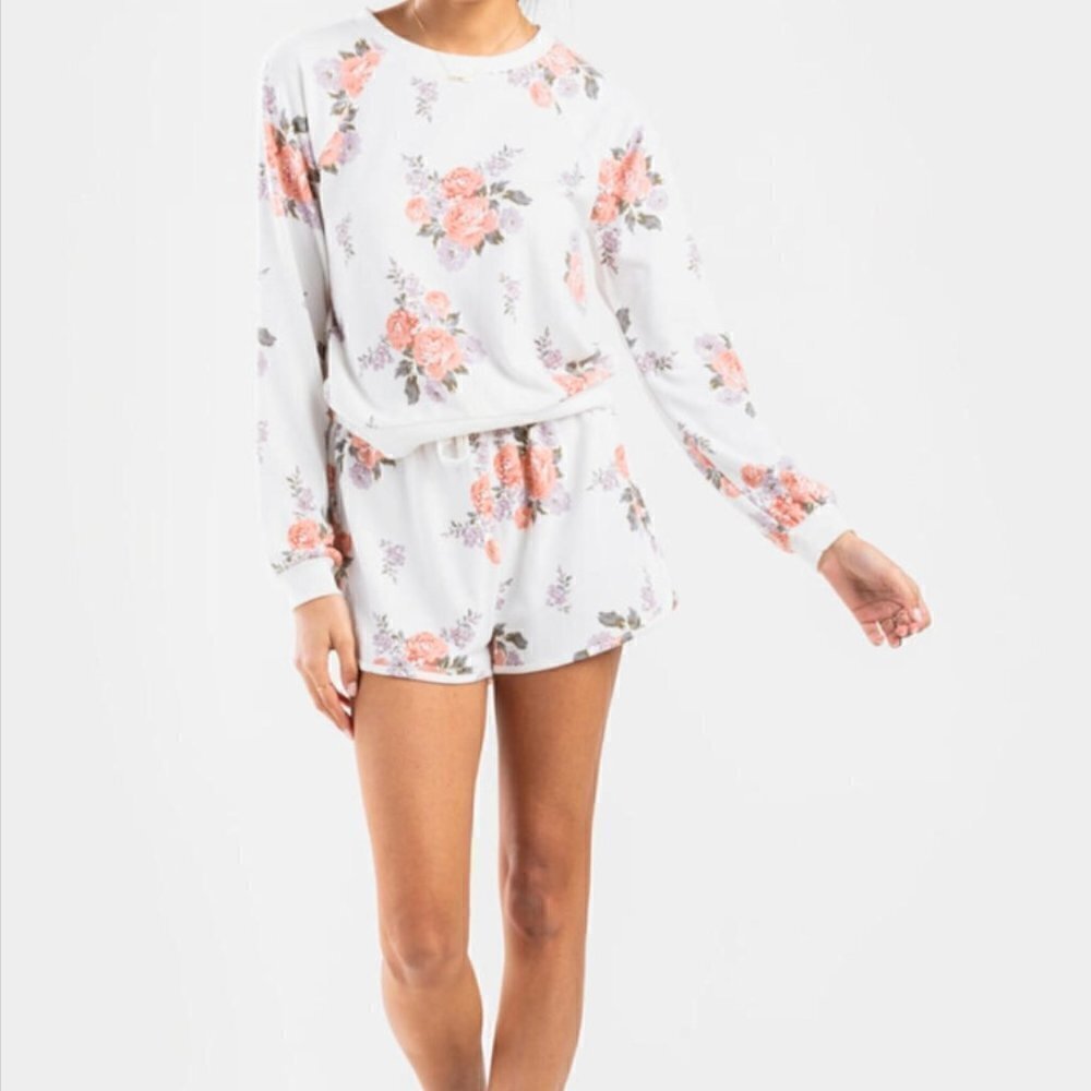 Alya Ginger Floral Crew Neck Sweatshirt - Picture 3 of 12